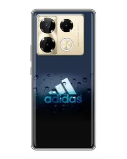 Чехол для Infinix Note 40 Pro с картинкой «Adidas Water Drops»