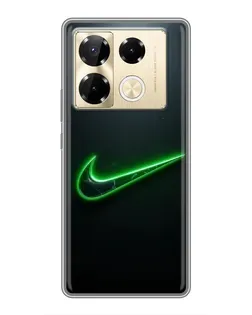 Чехол для Infinix Note 40 Pro с картинкой «Неоновый контур Nike» Чехол для Infinix Note 40 Pro с картинкой «Неоновый контур Nike»