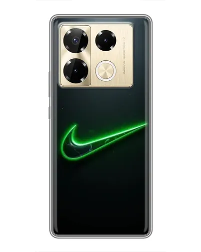 Чехол для Infinix Note 40 Pro с картинкой «Неоновый контур Nike» Чехол для Infinix Note 40 Pro с картинкой «Неоновый контур Nike»
