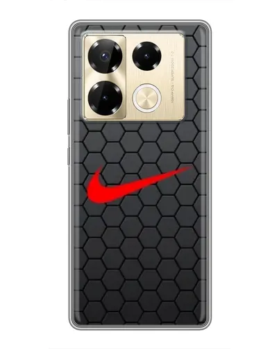 Чехол для Infinix Note 40 Pro с картинкой «Nike — карбоновая сетка» Чехол для Infinix Note 40 Pro с картинкой «Nike — карбоновая сетка»