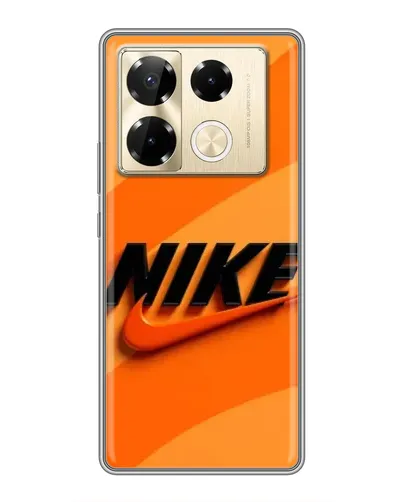 Чехол для Infinix Note 40 Pro с картинкой «Оранжевый драйв Nike» Чехол для Infinix Note 40 Pro с картинкой «Оранжевый драйв Nike»