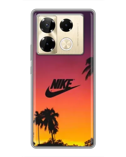 Чехол для Infinix Note 40 Pro с картинкой «Nike на закате солнца» Чехол для Infinix Note 40 Pro с картинкой «Nike на закате солнца»