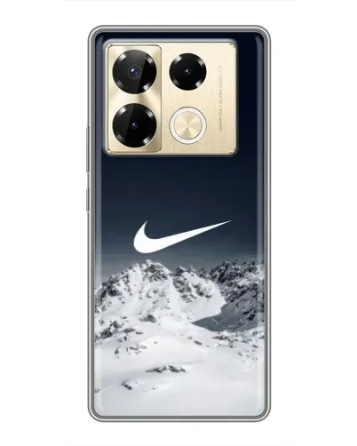 Чехол для Infinix Note 40 Pro с картинкой «Nike — зимние горы» Чехол для Infinix Note 40 Pro с картинкой «Nike — зимние горы»