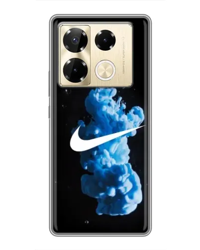Чехол для Infinix Note 40 Pro с картинкой «Nike и синий дым» Чехол для Infinix Note 40 Pro с картинкой «Nike и синий дым»