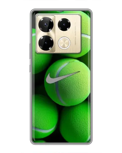 Чехол для Infinix Note 40 Pro с картинкой «Теннисные мячи Найк» Чехол для Infinix Note 40 Pro с картинкой «Теннисные мячи Найк»