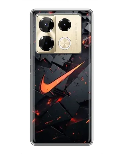 Чехол для Infinix Note 40 Pro с картинкой «Nike — эффект разломов» Чехол для Infinix Note 40 Pro с картинкой «Nike — эффект разломов»