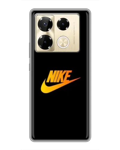Чехол для Infinix Note 40 Pro с картинкой «Золотой логотип Nike» Чехол для Infinix Note 40 Pro с картинкой «Золотой логотип Nike»