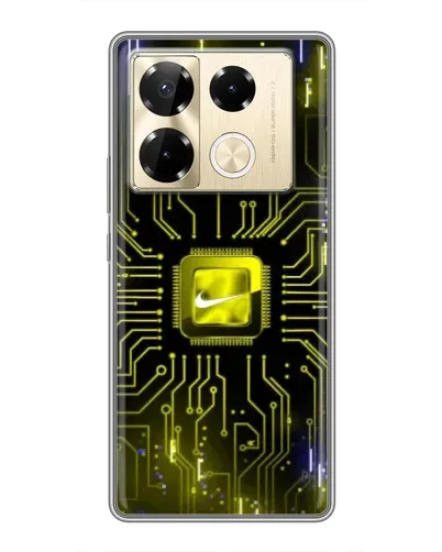 Чехол для Infinix Note 40 Pro с картинкой «Nike — золотая искра» Чехол для Infinix Note 40 Pro с картинкой «Nike — золотая искра»