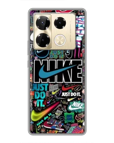 Чехол для Infinix Note 40 Pro с картинкой «Яркий коллаж Nike» Чехол для Infinix Note 40 Pro с картинкой «Яркий коллаж Nike»