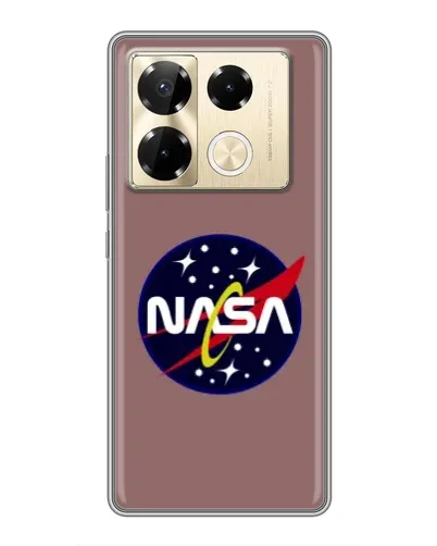 Чехол для Infinix Note 40 Pro с картинкой «NASA — ретро космос» Чехол для Infinix Note 40 Pro с картинкой «NASA — ретро космос»