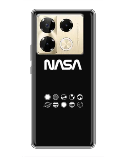Чехол для Infinix Note 40 Pro с картинкой «NASA — технический принт» Чехол для Infinix Note 40 Pro с картинкой «NASA — технический принт»