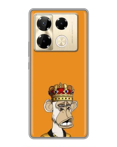 Чехол для Infinix Note 40 Pro с картинкой «Золотая обезьяна Bored Ape» Чехол для Infinix Note 40 Pro с картинкой «Золотая обезьяна Bored Ape»