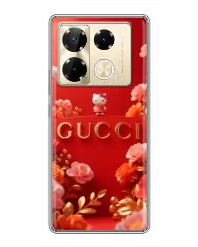 Чехол для Infinix Note 40 Pro с картинкой «Gucci — золотой сад»