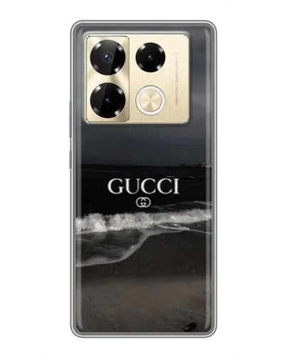 Чехол для Infinix Note 40 Pro с картинкой «Gucci — морской прибой»
