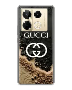 Чехол для Infinix Note 40 Pro с картинкой «Gucci — песчаные дюны»