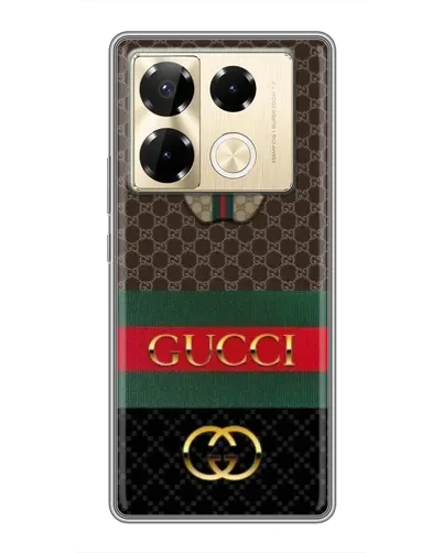 Чехол для Infinix Note 40 Pro с картинкой «Gucci — брендированный десерт»