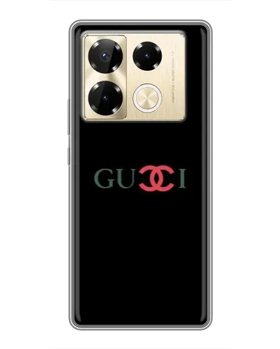 Чехол для Infinix Note 40 Pro с картинкой «Gucci — красный градиент»