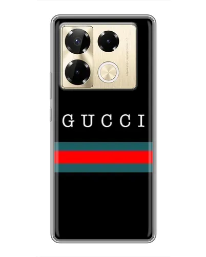 Чехол для Infinix Note 40 Pro с картинкой «Gucci — красный пояс»