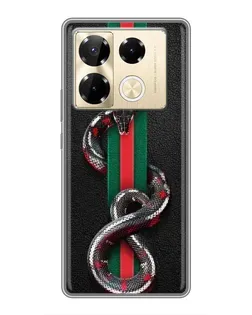 Чохол для Infinix Note 40 Pro з картинкою «Gucci — змія на смузі»
