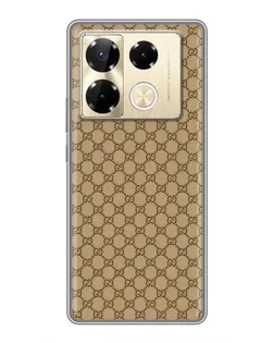Чохол для Infinix Note 40 Pro з картинкою «Gucci — класичний беж»