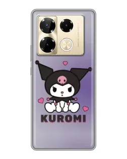 Чехол для Infinix Note 40 Pro с картинкой «Kuromi — фиолетовый арт»