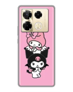 Чехол для Infinix Note 40 Pro с картинкой «My Melody и Kuromi»