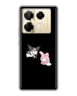 Чехол для Infinix Note 40 Pro с картинкой «My Melody и Kuromi»
