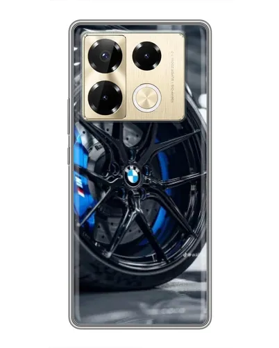 Чехол для Infinix Note 40 Pro с картинкой «Колесо BMW вблизи»