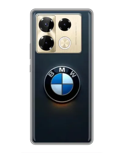Чехол для Infinix Note 40 Pro с картинкой «Логотип BMW — минимализм»