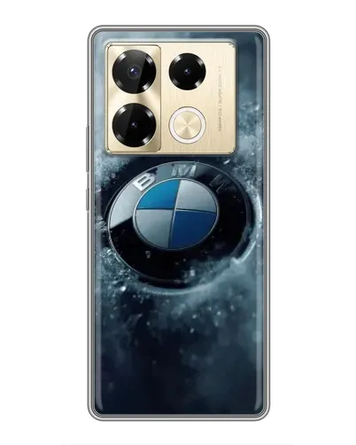 Чехол для Infinix Note 40 Pro с картинкой «Логотип BMW — лед» Чехол для Infinix Note 40 Pro с картинкой «Логотип BMW — лед»