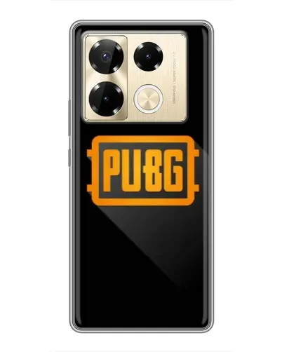 Чехол для Infinix Note 40 Pro с картинкой «PUBG — рамка лого» Чехол для Infinix Note 40 Pro с картинкой «PUBG — рамка лого»