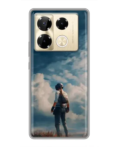 Чехол для Infinix Note 40 Pro с картинкой «Герой PUBG на скале» Чехол для Infinix Note 40 Pro с картинкой «Герой PUBG на скале»