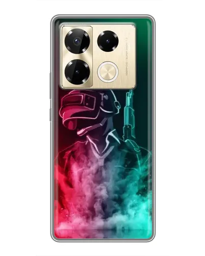Чехол для Infinix Note 40 Pro с картинкой «PUBG — огненный воин» Чехол для Infinix Note 40 Pro с картинкой «PUBG — огненный воин»