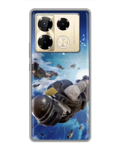Чехол для Infinix Note 40 Pro с картинкой «Десант PUBG — прыжок» Чехол для Infinix Note 40 Pro с картинкой «Десант PUBG — прыжок»