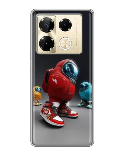 Чехол для Infinix Note 40 Pro с картинкой «Among Us — 3D стиль»