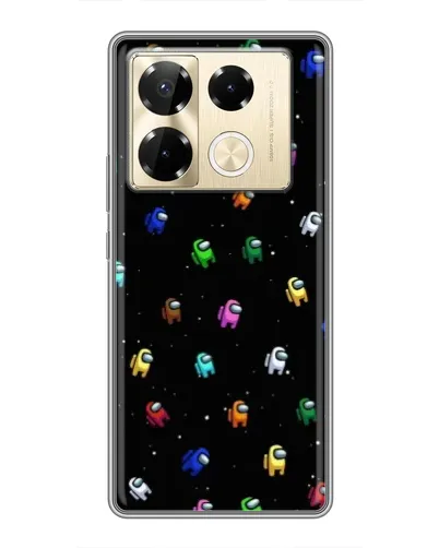 Чехол для Infinix Note 40 Pro с картинкой «Экипаж Among Us»