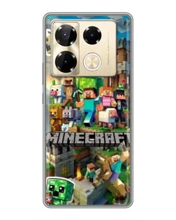 Чехол для Infinix Note 40 Pro с картинкой «Замок Minecraft» Чехол для Infinix Note 40 Pro с картинкой «Замок Minecraft»