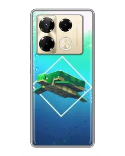 Чехол для Infinix Note 40 Pro с картинкой «Черепаха Minecraft» Чехол для Infinix Note 40 Pro с картинкой «Черепаха Minecraft»