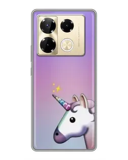 Чехол для Infinix Note 40 Pro с картинкой «Единорог градиент»