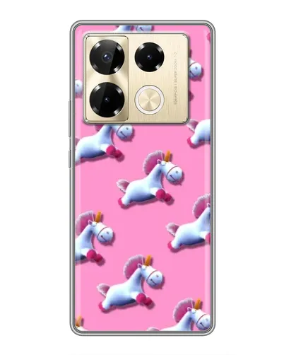 Чехол для Infinix Note 40 Pro с картинкой «Единороги на розовом» Чехол для Infinix Note 40 Pro с картинкой «Единороги на розовом»