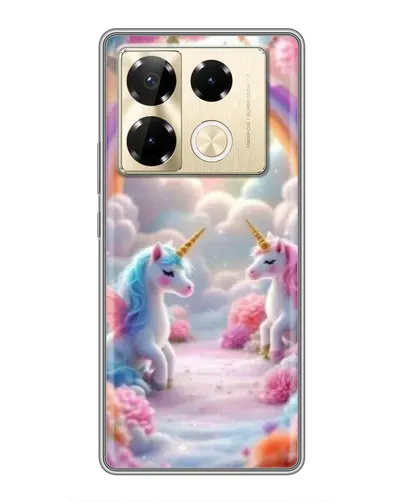 Чехол для Infinix Note 40 Pro с картинкой «Радуга и единороги» Чехол для Infinix Note 40 Pro с картинкой «Радуга и единороги»