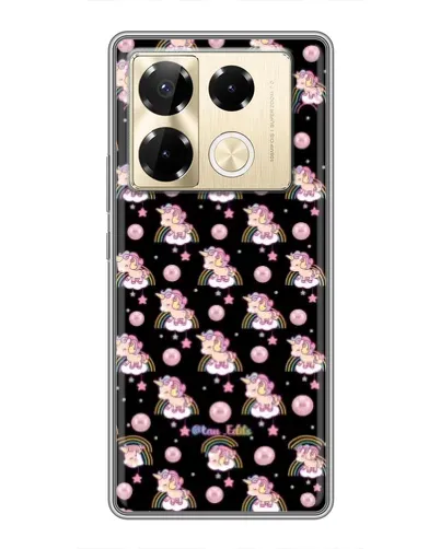 Чехол для Infinix Note 40 Pro с картинкой «Magic Unicorn паттерн» Чехол для Infinix Note 40 Pro с картинкой «Magic Unicorn паттерн»