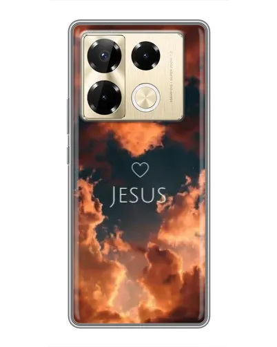 Чехол для Infinix Note 40 Pro с картинкой «Сияние Имени Jesus»