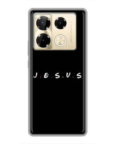 Чехол для Infinix Note 40 Pro с картинкой «Точки веры J.E.S.U.S.»