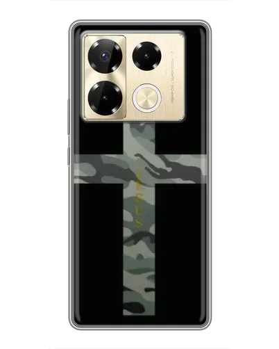Чехол для Infinix Note 40 Pro с картинкой «Милитари Крест»