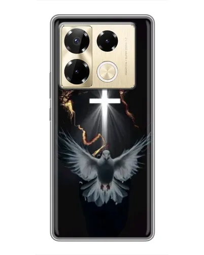 Чехол для Infinix Note 40 Pro с картинкой «Голубь и Свет»