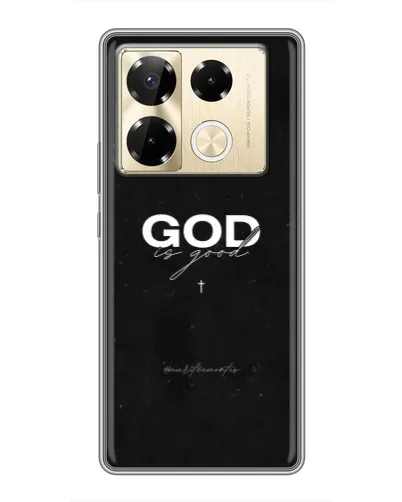 Чехол для Infinix Note 40 Pro с картинкой «GOD — Бог над всем»