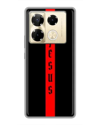 Чехол для Infinix Note 40 Pro с картинкой «Красная линия веры»