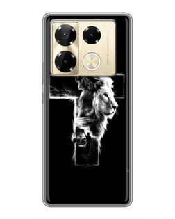 Чехол для Infinix Note 40 Pro с картинкой «Сияющий крест Jesus» Чехол для Infinix Note 40 Pro с картинкой «Сияющий крест Jesus»