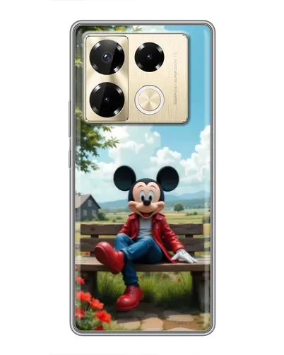 Чехол для Infinix Note 40 Pro с картинкой «Микки на скамейке» Чехол для Infinix Note 40 Pro с картинкой «Микки на скамейке»